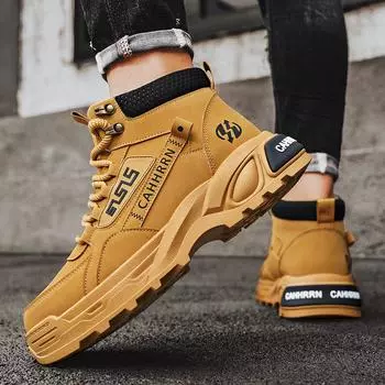 Ботинки Martin в британском стиле, мужские, на толстой подошве, износостойкие, трендовые, осенне-зимние, новые, мужские, высокие, короткие ботинки для отдыха на открытом воздухе 39