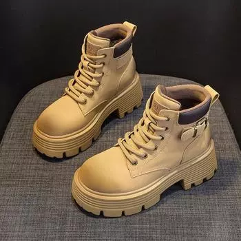 Ботинки Martin, женские, новые, ретро, мотоциклетные, кожаные, короткие, рабочие, универсальные, британский стиль, женские ботинки 34