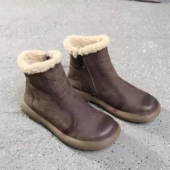 Ботинки Martin женские в британском стиле осень-зима новые ретро на толстой подошве бархатные эластичные тонкие ботинки короткие ботинки 35