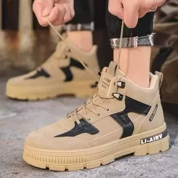 Ботинки мужские весна осень высокие новые удобные классические качественные мужские туфли распродажа обуви нескользящие оригинальные предложения 2000 года 39