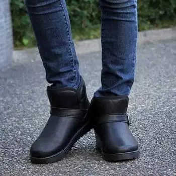 Ботинки мужские зимние ботинки на плоской подошве мужские зимние ботинки по щиколотку предложение по работе хлопковая обувь повседневная меховая обувь толстый плюш распродажа новинка 36