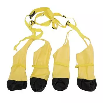 Ботинки на подтяжках для собак Водонепроницаемые Износостойкие Противоскользящие Леггинсы-ботинки для лап питомцев XL S(for 2-4kg)