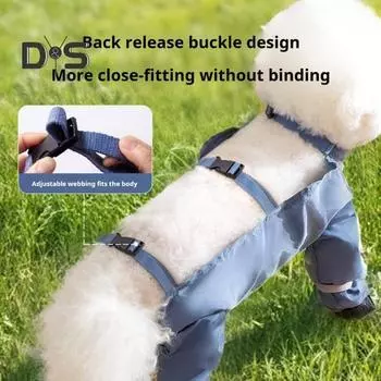 Ботинки с подвязками для собак, водонепроницаемые леггинсы для собак, противоскользящие регулируемые ботинки для домашних животных, защита лап для собак, зима, снег, дождь, походы, прогулки L