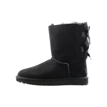 Ботинки UGG Bailey Bow II, черные (Женский) Женские кроссовки 1016225-BLK 37