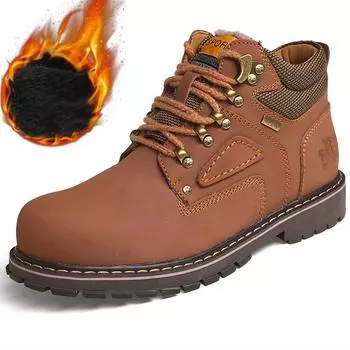 Ботинки унисекс, большой размер 37-48. Высокие рабочие ботинки. Повседневные ботинки. Мужские ботинки. Модные рабочие ботинки. 38 золотой/жёлтый