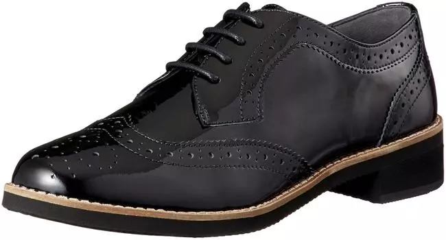 Ботинки Wingtip 6036 Black Enamel 23 см E [Macintosh Philosophy] Женские на шнуровке