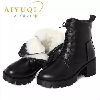 Ботинки, женские ботинки из натуральной кожи, женские ботинки Marton в стиле милитари, женские ботинки из коровьей кожи 35