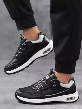 Ботинки Женские Кроссовки Женская Обувь Женская Корейская Версия Универсальная Обувь Секция Одиночная Обувь Студентки Ins Трендовая Обувь на Платформе 39 чёрный