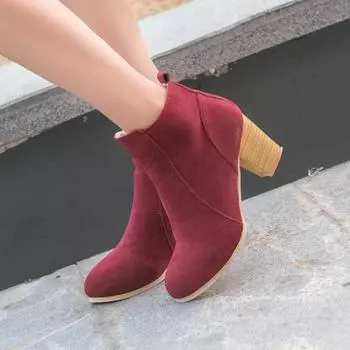 Ботинки женские осенне-зимние туфли на толстом каблуке с молнией, роскошные модные женские ботинки челси по щиколотку, размер 41, повседневные женские ботинки 35 абрикосовый