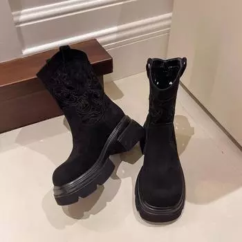 Ботинки женские туфли осень новые полые женские короткие ботильоны без застежек хит продаж удобная повседневная обувь для женщин 35