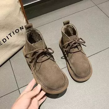 Ботинки женские зимние ботильоны кроссовки зимние ботинки женские туфли на платформе удобные с круглым носком на низком каблуке элегантные осенние панк 35