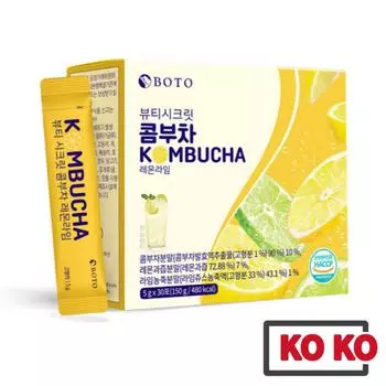 [BOTO] Beauty Secret Чайный гриб со вкусом лимона и лайма, 5 г х 30 палочек 1 box (30 stick)