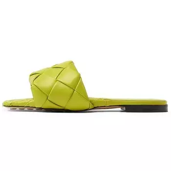 Bottega Veneta Сандалии The Lido Киви Женские Кроссовки Зеленые 608853VBSS07278 38