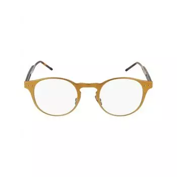Солнцезащитные очки Bottega Veneta Round Frame Aluminium Bronze Avana Transparent One Size