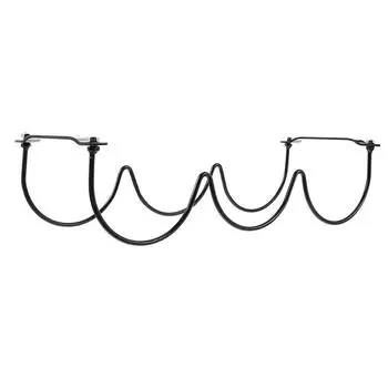 Bottle Rack Display Shelves Cup Holder Stand Wall Shelf Iron Organizer Hanging чёрный