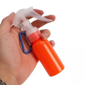 Bottles Travel Refillable Bottles Perfume Atomiser Spray bottle With Keychain Trigger Spray Bottles персиковый