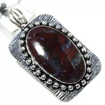 Boulder Opal Gemstone Handmade 925 Sterling Silver Jewelry Pendant 2.40 J0O44