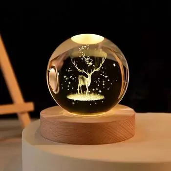 Boule de Clip 3D, Lampe Veilleuse, Communauts te en Clip, Systme Solaire Grav au Laser, Globe Astronomique, Cadeau d Anniver