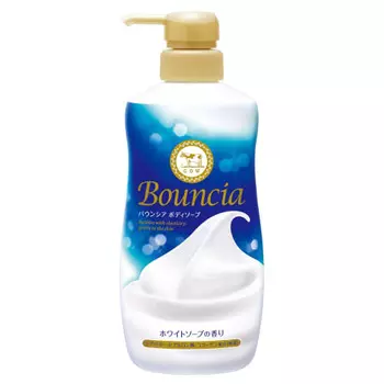 Bouncia Body Soap White Soap Scent Pump 480ml