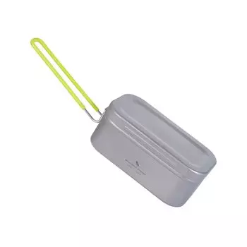 Boundless Voyage Titanium Mestin Rice Pot с памятью Hango Multi Cooker Solo Camping Outdoor Camping Rice Cooking Steaming Cooking Utensil