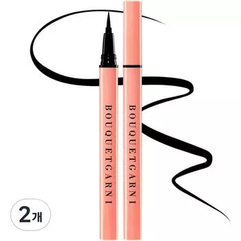 Bouquet Garni Edge Proof Pen Eyeliner 0.6g, deep black, 2 pcs.