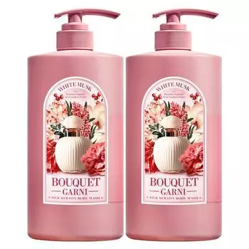 Bouquet Garni Moisture Body Wash White Musk Fragrance, 1L, 2 units