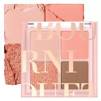 Bouquet Garni Mood Blending Eyeshadow Palette 6.9g, 02 Peach Dreaming, 1 piece