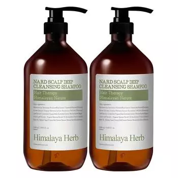 Bouquet Garni Nad Scalp Dandruff Глубокоочищающий шампунь с ароматом лаванды и мускуса, 1 л, 2 шт.