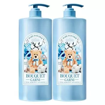 Bouquet Garni Silk Keratin Shampoo Baby Powder Scent, 1.5L, 2 ea.