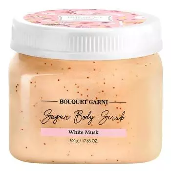 Bouquet Garni Sugar Body Scrub White Musk Fragrance, 500g, 1 piece