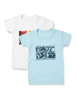 Boutaro Sentai Don Brothers быстросохнущая рубашка с коротким рукавом и круглым вырезом, комплект из 2 шт. 22AW [Bandai] Водопоглощающая белый