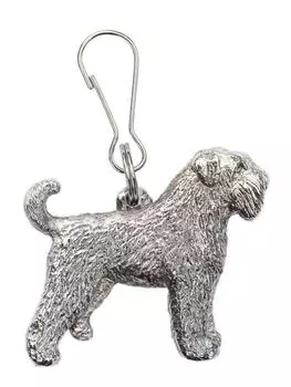 Bouvier des Flanders Сделано в Англии Коллекция Art Dog Zip Pull (необрезанный хвост)