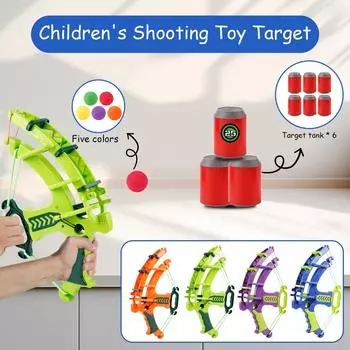 Bow And Arr Ow Catapult детская игрушка для стрельбы в помещении и на открытом воздухе мишень EVA губка мяч ведро этикетка One Size