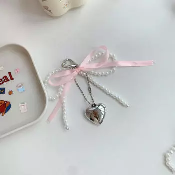 Брелок с бисером и бантом, аксессуары для ключей, брелок для кошелька, вечеринка, подарок на выпускной синий