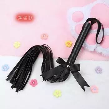 Bow big leather whip sex utensils sex props men and women sex toys adult emotional products whip