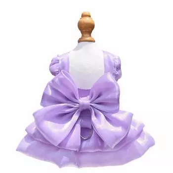 Bow Pet Dog Clothes Creative Pet Princess Skirt Lightweight Puppy Dresses Dress Up Accessories S