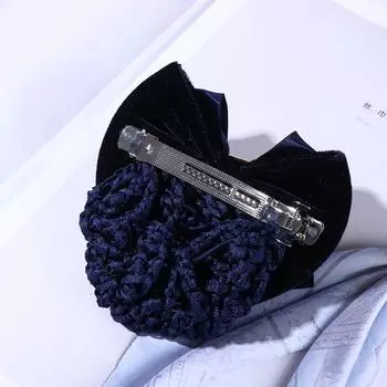 Bow Zircon Hotel для девочек Заколка для хвоста Заколки для волос Чехол Сетка Корейский пучок Снуд Женщины Весенние зажимы