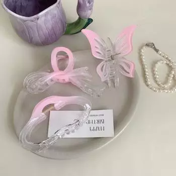 Bowknot Butterfly Hair Clip Heart Bow Hair Claw Personalized Daily style 1