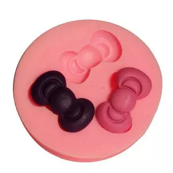 Bowknot Soap Mould Fondant Cake Cookie Decoration Mold Silicone DIY Baking Tool 50-271