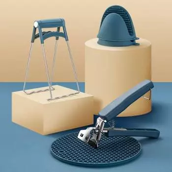 Bowl Glove Microwave Holder Anti-scalding Glove Bowl Holders for Food Moving Bowl Clip Metal Stainless Steel