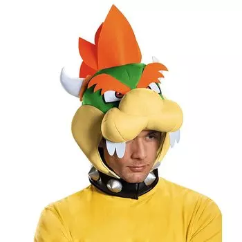 Bowser headpiece for adults жёлтый