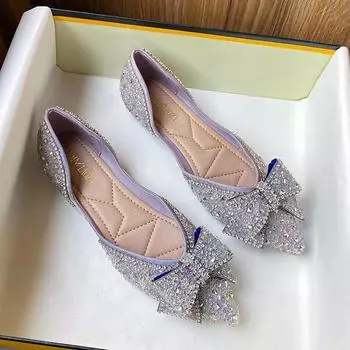 Bowtie Fashion Универсальная женская обувь Летняя новая неглубокая подошва с мягкими ромбами на плоской подошве Горячая Распродажа Большой размер 43 34 абрикосовый