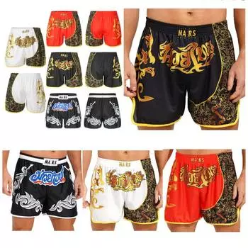 Бокс Боксеры Муай Тай Смешанные боевые искусства Кикбоксинг Боевые армейские камуфляжные спортивные шорты Боевые штаны M
