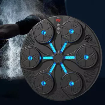 Боксерская машина Боксерская подушка для взрослых Детская ритмическая настенная мишень для дома Электронная чёрный