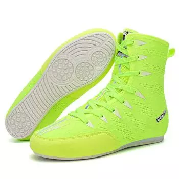 Боксерская обувь Детская мужская обувь с низким верхом Sanda Обувь для тренировок по боевым искусствам Обувь для борьбы Борцовские ботинки Длинные ботинки Боксерская обувь Женская обувь 38 чёрный