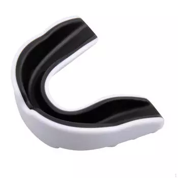 Боксерская резинка Каппа для регби, боевые искусства, Gumshield White+Black
