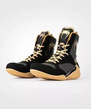 Боксерские кроссовки Venum Elite - черный/бежевый