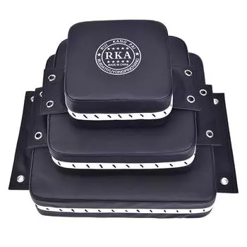 Боксерские мешки для ударов на стену из искусственной кожи, тренировочная сумка для бокса с крыльями, пусковая площадка, мешок с песком 40x40x10cm чёрный