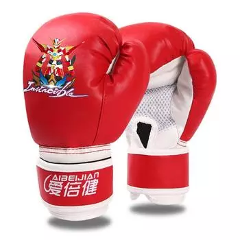 Боксерские перчатки для детей, детские боевые перчатки для санда муай тай, перчатки для каратэ из искусственной кожи, тренировочное оборудование для кикбоксинга для мальчиков