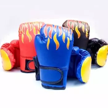 Боксерские перчатки Half-Finger Tiger Claw для детей и взрослых - утолщенные перчатки для тренировок и спаррингов Sanda Ordinary красный
